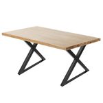 Pies en 'X' para mesa. Patas en acero negro 680 x 50 x 710 mm 2-pack - IP00300 - 04