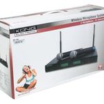 Conjunto de 2 micrófonos y receptor wireless profesional 16 canales - MM 1056 - 07