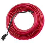 Cable electroluminiscente rosa de 2.3mm en bobina 10m conectada a 220VAC - NW02600 - 01