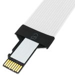 Adaptador de microSD TF a slot de tarjeta SD SDHC SDXC con cable plano de 48 mm - SL00100 - 10