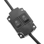 Poste de barbero luminoso y giratorio para peluquerías de 230 x 955 mm - BQ01200 - 04