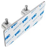 Perchero de pared de acero inoxidable. Colgador de ropa y toallero con 2 gancho - IP08200 - 05
