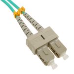 Cable OM3 de fibra óptica SC a SC multimodo duplex 50/125 de 15m - FY03800 - 06