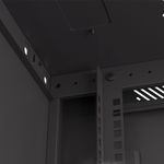 Armario Rack mural 19" 4U F450 600x450x277mm pared desmontado DIY negro Lanberg - WK31300 - 07