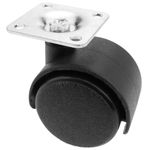 Rueda pivotante de nailon sin freno 40 mm 34x34 mm 4 pack - KR03000 - 08