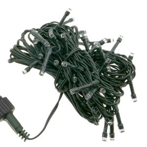 Tira de luces decorativas de 50 luces LED IP44 con 2 funciones blanco cálido 5 m 100-240VAC