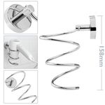 Soporte de pared cromado para secador de pelo modelo Paddy - KS32400 - 02
