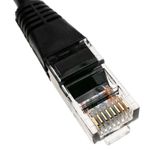 Cable de red ethernet Cat. 5e UTP de 0,25 m de color negro - RL04100 - 02