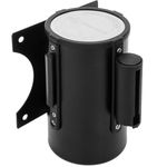 Fijación de pared negro con 5 metros de cinta retráctil roja - BB02600 - 05