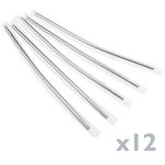 Patch panel rack 19" de fibra óptica 1U negro de 12 puertos ST - FQ00200 - 09