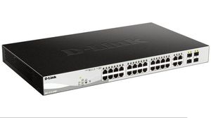 Switch 19" D-Link 27p. Gigabit-PoE+ 4GBe/SFP (370W)