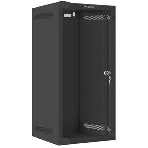 Armario Rack mural 10" 12U F310 280x310x603mm pared desmontado DIY negro Lanberg