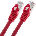 Cable de red ethernet Cat. 6a FTP de 0,25 m de color rojo - LJ20100 - 05