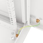 Armario Rack mural 19" 12U F600 600x600x645mm pared desmontado DIY blanco Lanberg - WK35300 - 06