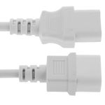 Cable de alimentación IEC-60320 blanco C13-C14 1.8 m - CH08400 - 05