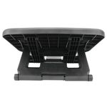 Reposapiés con plataforma ajustable de plástico negro 460 x 340 mm goma 3 niveles - AG01300 - 05