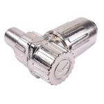 Conector de antena TV macho acodado metálico aéreo - TT01700 - 05