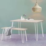 Pies para mesa y mueble Patas en acero 2 varillas 41 cm blanco 4-pack - SA84800 - 06