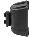 Fijación de pared imantada de plástico negro con 2m de cinta retráctil roja - BB02900 - 02