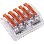 Bloque conector de empalme de 5 tomas para cable 2,5mm (5 Pack) - TB10600 - 04