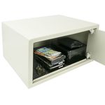 Caja fuerte de seguridad de acero y con llaves 44 x 38 x 23 cm beige - BY01400 - 07