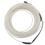 Cable electroluminiscente transparente-blanco de 2.3mm en bobina 5m con pilas - NW01200 - 08
