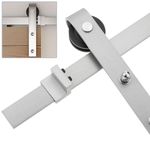 Raíl guía para puerta corredera de color acero mate de 2m fijación lateral - S021700 - 02