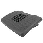 Reposapiés con plataforma ajustable de plástico negro 455 x 330 mm con masaje - AG00500 - 01
