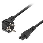 Cable de alimentación de Lanberg Schuko macho a IEC 320 C5 macho 3 metros CA-C5CA-11CC-003-BK - CA31700 - 01