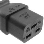 Cable eléctrico 3x1.5mm² IEC60320 C19-hembra a Schuko-macho 1,8m - CL01101 - 02