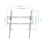Soporte de pared inclinable para pantalla de 37" a 80" 45 Kg VESA hasta 600x400 mm - OU10700 - 03