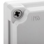 Caja estanca y hermética de superficie cuadrada para protección de conexiones eléctricas 180x80x180mm - AE11000 - 06
