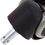 Rueda pivotante de nailon y PVC gris sin freno 50mm M10 5 pack - KR02600 - 09