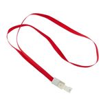 Cinta para colgar tarjeta de identificación al cuello rojo - SY04400 - 01