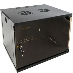 Armario rack 19" mural de 9U negro SOHOrack 540x450x448 mm
