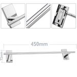 Toallero barra para pared cromado 450x72x60mm modelo Spool - KS32900 - 02