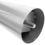 Pies redondos para mesa y mueble. Patas en acero gris de 72-75 cm 4-pack - SA98300 - 05