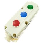 Caja de control con 3 pulsadores momentáneos 1NO 1NC LA5821-1 - TG02300 - 01
