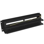 Panel de distribución eléctrica 3U de 19" DIN TS-35 AK-VDP103-B negro - RZ17500 - 02