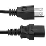 Cable eléctrico US NEMA-5-15P a IEC-60320-C13 de 1.8m negro - CL06200 - 04