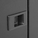 Armario rack mural 19'' 6U 600x300x372 mm de pared SOHORack de RackMatic de color negro RAL 9005 - WM43100 - 08