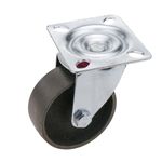 Rueda pivotante industrial de metal sin freno 75 mm - QR01200 - 01