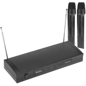 Micrófonos inalámbricos de mano 2 unidades VHF 200 - 280 MHz