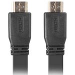 Cable HDMI 2.0 con conector tipo A macho a conector tipo A macho Ultra HD 4k Plano 0.5m negro - HI16000 - 02