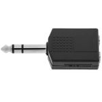 Duplicador audio estéreo TRS 1xjack 6.3mm macho a 2xjack 6.3mm hembra - AY02300 - 05