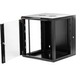 Armario rack mural 19'' pivotante 12U 600x550x635mm pared negro SOHORack GO montado - WK04400 - 05