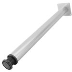 Pies redondos para mesa y mueble. Patas en acero gris de 72-75 cm 4-pack - SA98300 - 08