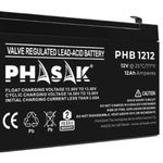 Batería PHASAK  12V 12Ah VRLA AGM - PHB 1212 - 03