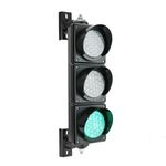Semáforo para interior y exterior IP65 negro de 3 x 100mm de 12-24V con luces LED verde ámbar y roja - SM01200 - 05