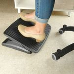Reposapiés con plataforma ajustable de plástico negro 450 x 350 mm - AG00400 - 09